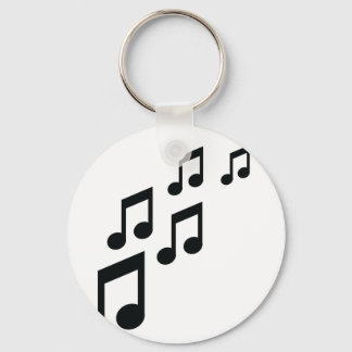 Porte-clés icône notes de musique
