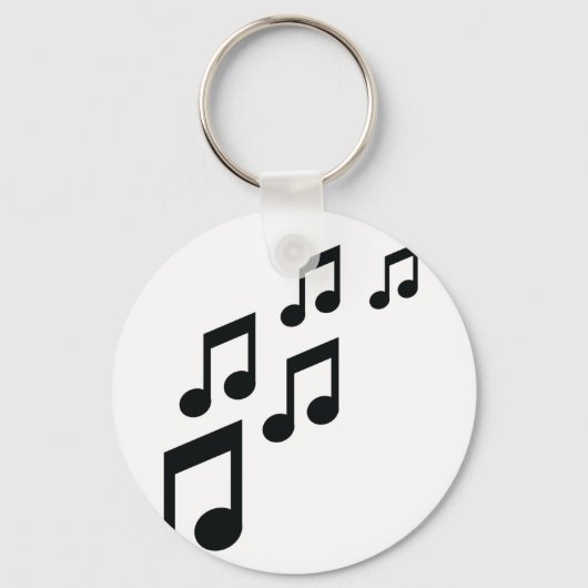 Porte-clés icône notes de musique (Recto)
