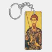 Porte-clés icône orthodoxe de saint Théodore Tiron (Devant gauche)