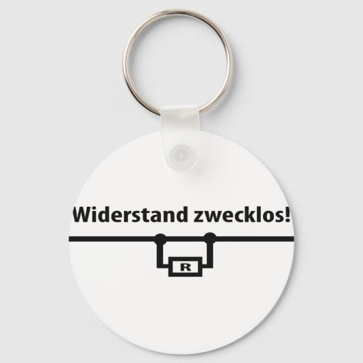 Porte-clés Icône Physik Widerstand zwecklos (Recto)