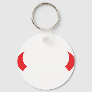 Porte-clés icône rouge diable cornes