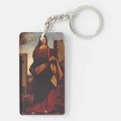 Porte-clés Icône sacrée de Sainte-Barbe Graphisme (Dos)
