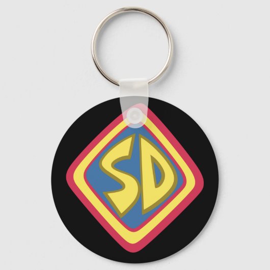 Porte-clés Icône "SD" Scooby-Doo (Recto)