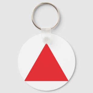 Porte-clés icône triangle rouge