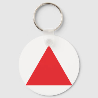 Porte-clés icône triangle rouge