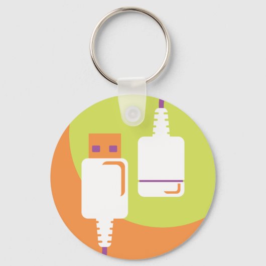 Porte-clés Icône USB Plug (Verso)