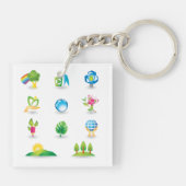 Porte-clés Icônes de la nature (Dos)