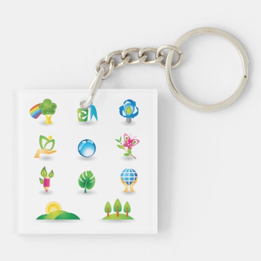 Porte-clés Icônes de la nature (Dos)