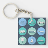 Porte-clés Icônes de transport Véhicules Porte - clé (Devant)