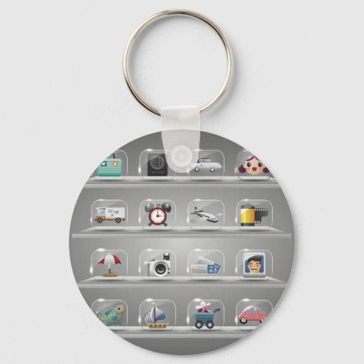 Porte-clés Icônes de verre1 (Recto)