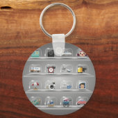 Porte-clés Icônes de verre1 (Recto)