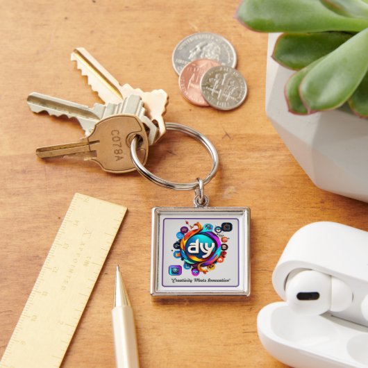 Porte-clés "Icônes vibrantes pour chaque marque" (Bureau)