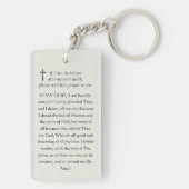 Porte-clés ID catholique Vierge Marie Bébé Jésus Roses roses  (Dos)