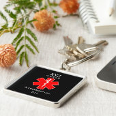 Porte-clés ID d'alerte Médicale Allergie Médicale au lait (Côté)