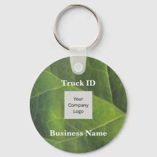 Porte-clés ID de véhicule de l'entreprise Green Leaf Employé