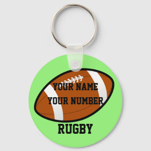 Porte-clés ID Porte - clé de rugby Étiquette VOTRE NOM ET NOM