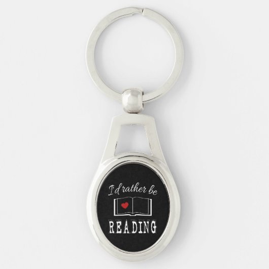 Porte-clés I'd rather be reading (Devant)