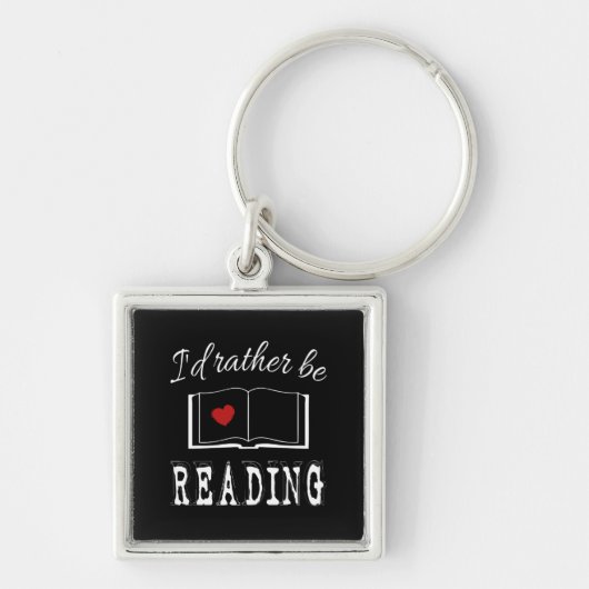 Porte-clés I'd rather be reading (Devant)