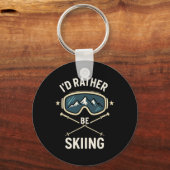 Porte-clés I'd Rather Be Skiing - Freestyle Ski Trip  (Recto)