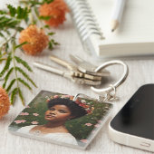 Porte-clés Ida B Wells Floral Art Tribute (Devant Droit)