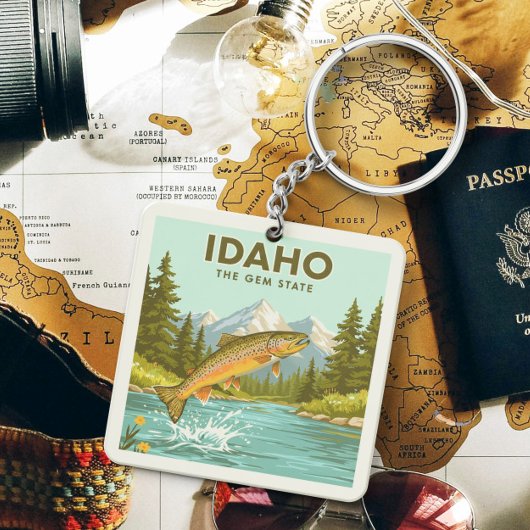 Porte-clés Idaho vintage