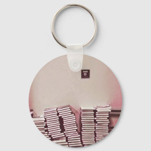 Porte-clés Idée cadeau de jour de la bibliothèque scolaire in