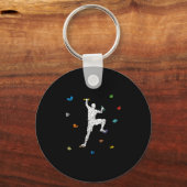 Porte-clés Idée Cadeau de l'grimpeur murale (Recto)