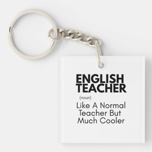 Porte-clés Idée cadeau drôle pour professeur d'anglais (Devant)