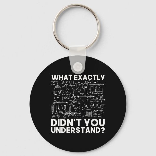 Porte-clés Idée cadeau scientifique drôle physicien maths phy (Recto)