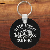 Porte-clés Idée de design d'appréciation de l'enseignant (Recto)