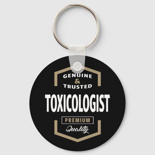 Porte-clés Idées cadeaux de logo toxicologue (Recto)