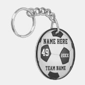 Porte-clés Idées-cadeaux d'équipe de soccer personnalisées et (Devant gauche)