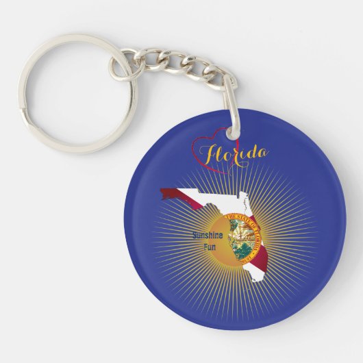Porte-clés Idées cadeaux Floride (Devant)