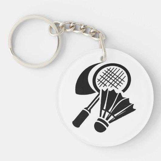 Porte-clés Idées de cadeaux de badminton (Devant)