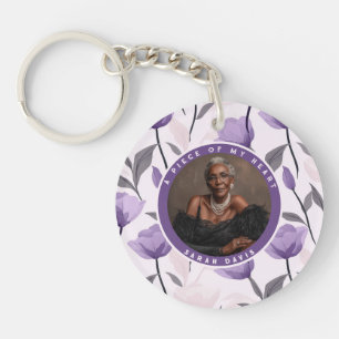 Porte-clés Idées de cadeaux vibrants pour hommes Fleur de tul