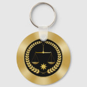 Porte-clés Idées de la fête des diplômés de l'avocat, faveurs (Verso)