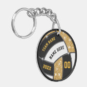 Porte-clés Idées peu coûteuses de cadeau de volleyball pour (Devant gauche)