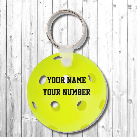 Porte-clés Identifiant Porte - clé Pickleball Balise VOTRE NO