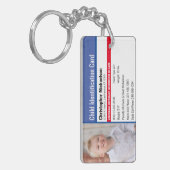 Porte-clés Identification de l'enfant photo d'une allergie d' (Devant gauche)