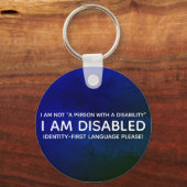 Porte-clés Identité et Handicap (Recto)
