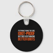 Porte-clés Idiot-proof Code _ Funny Coding Programming Comput (Recto)