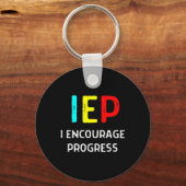 Porte-clés IEP I Encourager Progress Special Education School (Recto)