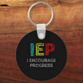 Porte-clés IEP I Encourager Progress Special Education School (Verso)