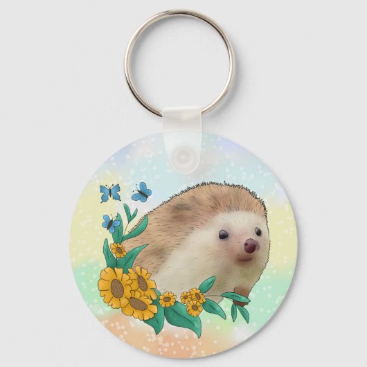 Porte-clés Igel dans la fleur (Recto)