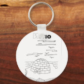Porte-clés igloo cyrillique serbe (Recto)
