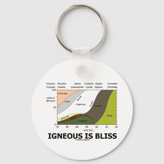Porte-clés Igneous Is Bliss (Geology Ignorance Is Bliss) (Recto)