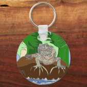 Porte-clés Iguana on a rock (Verso)