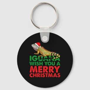 Porte-clés Iguana Vous Souhaite Un Joyeux Noël Drôle Iguana