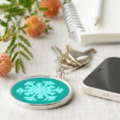 Porte-clés Ikat Snowflake (Côté)