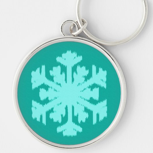 Porte-clés Ikat Snowflake (Devant)